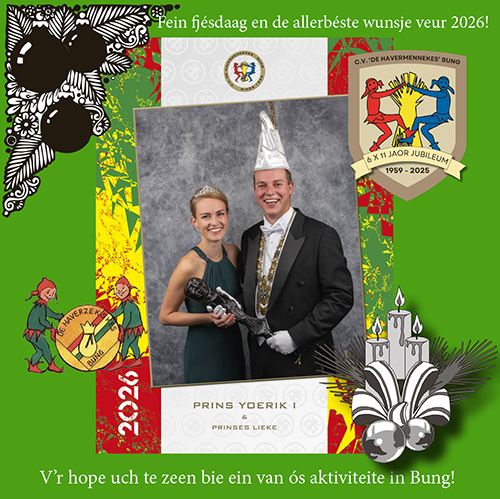 Kerstgroet CV de Havermennekes 2026